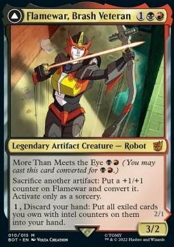Flamewar, Brash Veteran // Flamewar, Streetwise Operative (V.1)