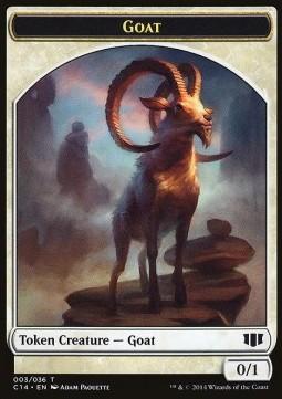 Goat Token (W 0/1) / Goblin Token (R 1/1)