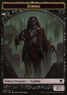 Zombie Token (B 2/2) / Gold Token