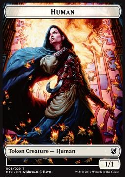 Human Token (W 1/1) // Treasure Token