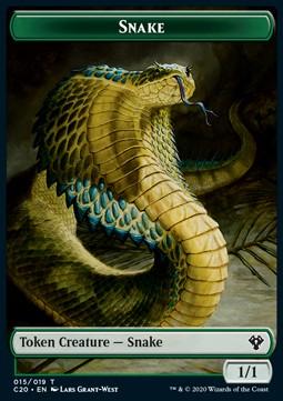 Snake Token (G 1/1) // Beast Token (G 3/3)