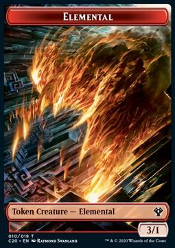 Elemental Token (R 3/1) // Kraken Token (U 8/8)