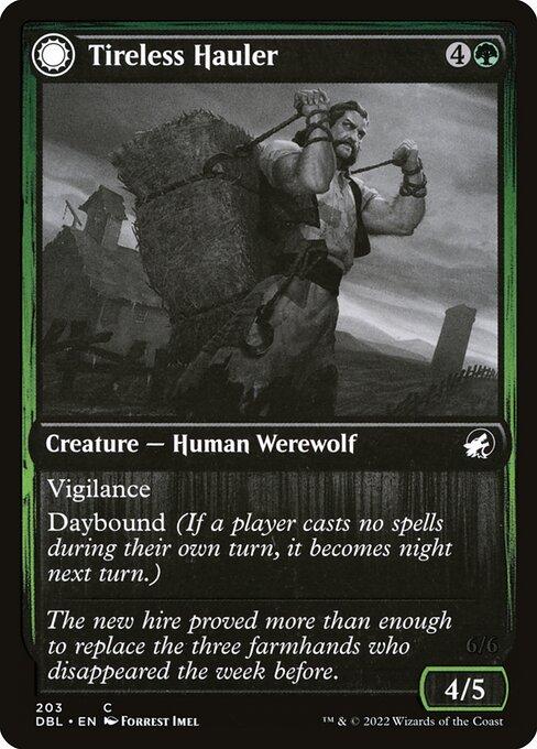 Tireless Hauler // Dire-Strain Brawler (front)