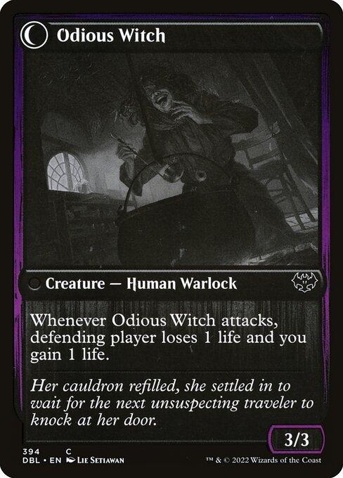 Ragged Recluse // Odious Witch (back)