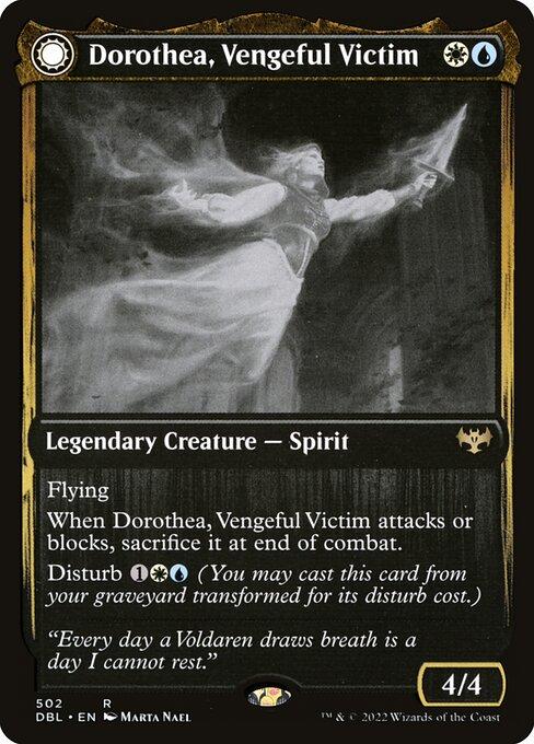 Dorothea, Vengeful Victim // Dorothea's Retribution (front)