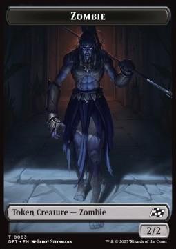 Zombie Token (B 2/2) // Elephant Token (G 3/3)