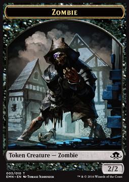 Zombie Token (Black 2/2) (V.1)