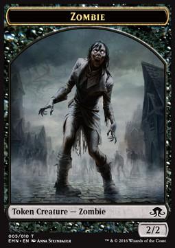 Zombie Token (Black 2/2) (V.3)