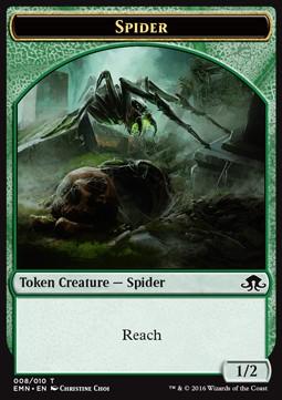 Spider Token (Green 1/2)