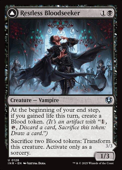 Restless Bloodseeker // Bloodsoaked Reveler (front)
