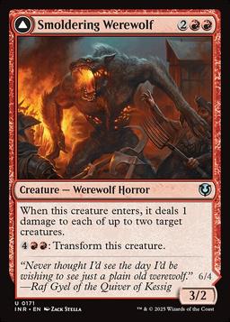 Smoldering Werewolf / Erupting Dreadwolf