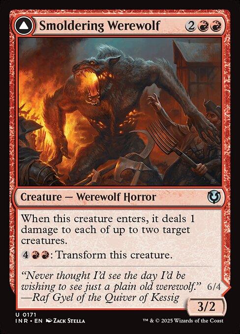 Smoldering Werewolf / Erupting Dreadwolf (front)