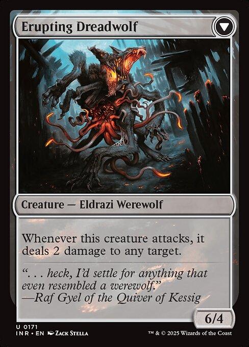 Smoldering Werewolf / Erupting Dreadwolf (back)