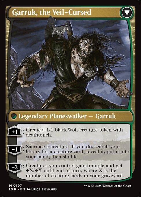 Garruk Relentless / Garruk, the Veil-Cursed (back)