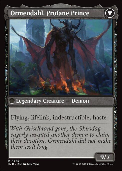 Westvale Abbey / Ormendahl, Profane Prince (back)