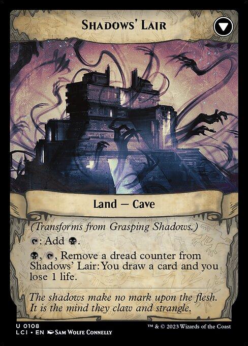 Grasping Shadows // Shadows' Lair (back)