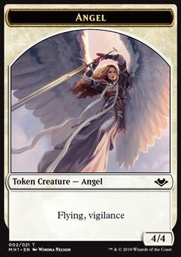 Angel Token (W 4/4 Vigilance) // Illusion Token (U 1/1)