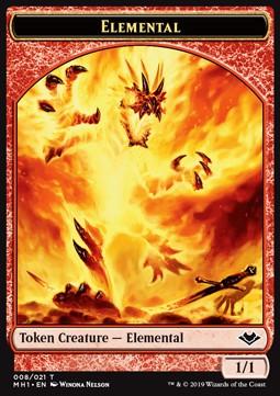 Elemental Token (Red 1/1)