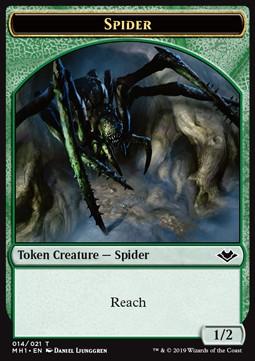 Spider Token (Green 1/2)