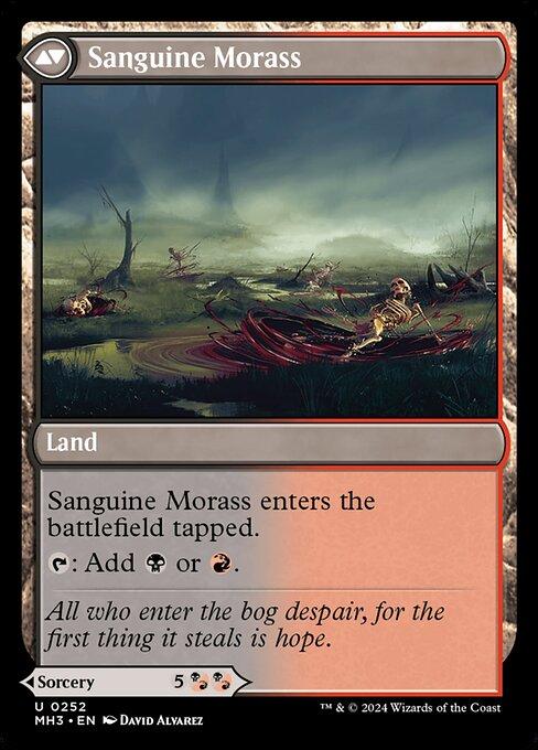 Bloodsoaked Insight // Sanguine Morass (back)