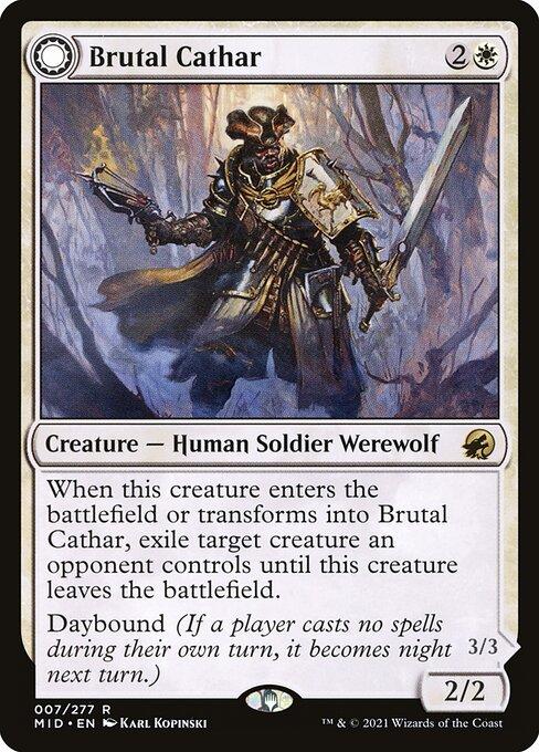 Brutal Cathar // Moonrage Brute (front)