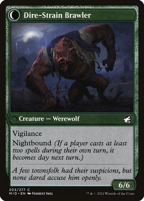 Tireless Hauler // Dire-Strain Brawler (back)