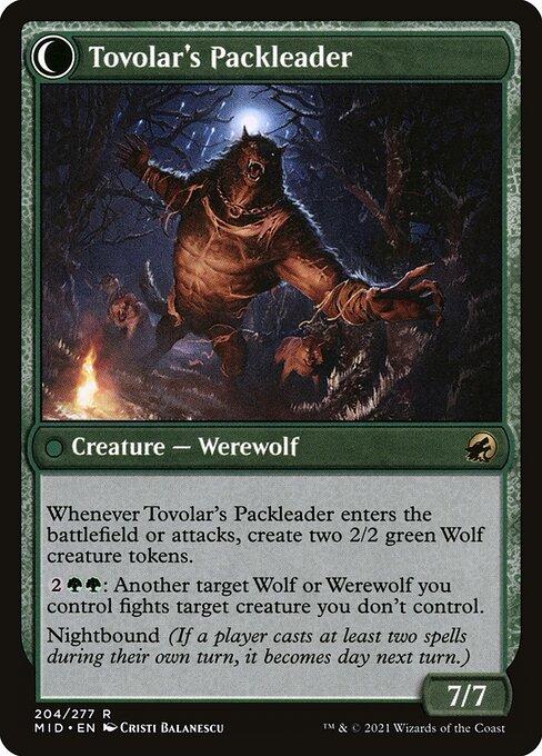 Tovolar's Huntmaster // Tovolar's Packleader (back)