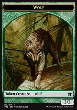 Wolf Token (Green 2/2)
