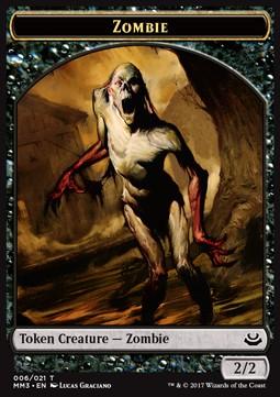 Zombie Token (Black 2/2)