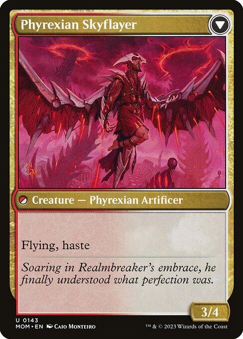Harried Artisan // Phyrexian Skyflayer (back)