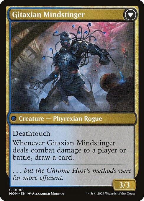 Aetherblade Agent // Gitaxian Mindstinger (back)