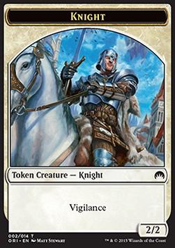 Knight Token (White 2/2 Vigilance)