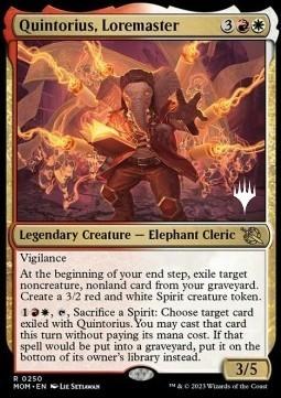 Quintorius, Loremaster (V.2)