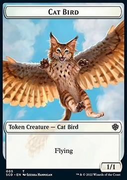 Cat Bird Token (W 1/1) // Spirit Token (W 1/1)