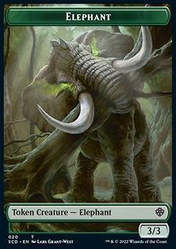 Elephant Token (G 1/1) // Thopter Token (A 1/1)
