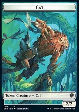 Cat Token (W 2/2) // Saproling Token (G 1/1)