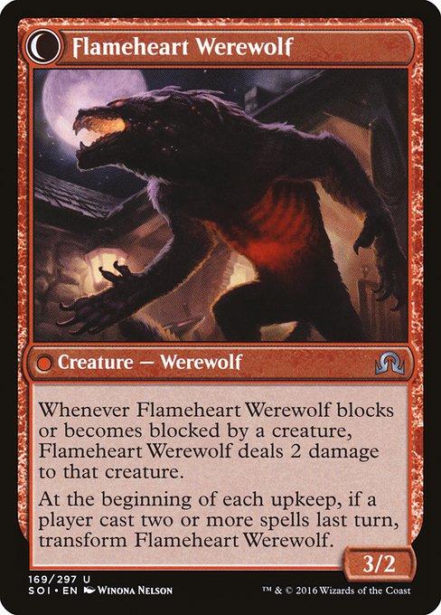 Kessig Forgemaster / Flameheart Werewolf (back)
