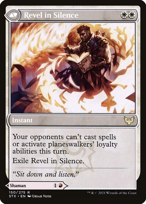 Flamescroll Celebrant // Revel in Silence (back)