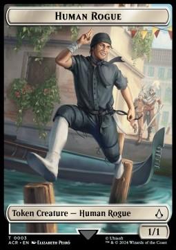 Human Rogue Token (White 1/1)