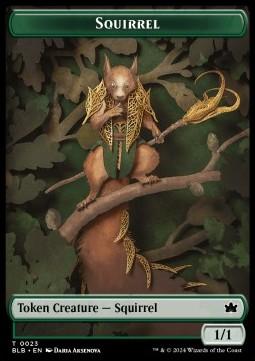 Squirrel Token (Green 1/1)