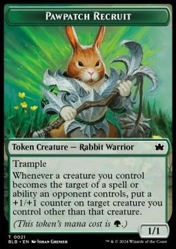 Pawpatch Recruit Token (G 1/1) // Food Token