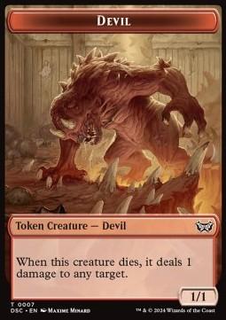 Devil Token (R 1/1) // Scarecrow Token (A 4/4)