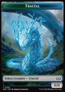 Fractal Token (GU 0/0) // Scarecrow Token (A 4/4)