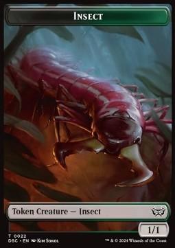 Insect Token (BG 1/1) // Shapeshifter Token (C */*)