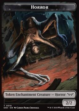 Horror Token (Black 2/2 Enchantment)