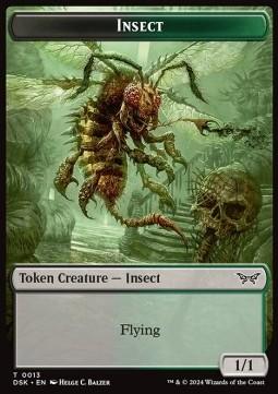 Insect Token (Black and Green 1/1 Flying)