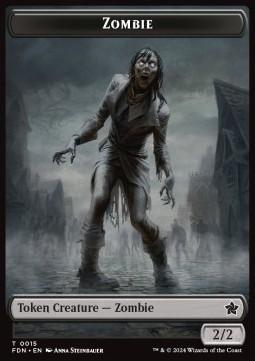 Zombie Token (B 2/2) // Insect Token (BG 1/1 Flying)