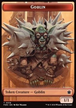 Goblin Token (R 1/1) / Zombie Token (B 2/2)