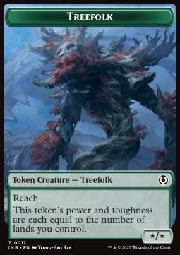 Treefolk Token (G */* Reach) // Wrenn and Seven Emblem