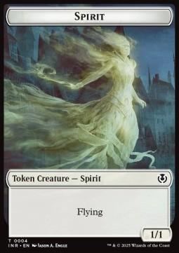 Spirit Token (W 1/1) // Human Token (W 1/1)